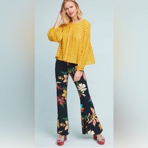 Farm Rio bell floral pants size Medium. Like new!